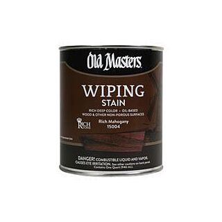 Old Masters, Wiping Stain, Rich Mahogany, Quart