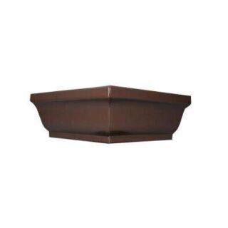 Amerimax 5 in. Aluminum K-Style Outside Miter Corner, Brown