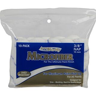 ArroWorthy 4 in. x 3/8 in. Nap, Microfiber Mini Roller Cover, 10 Pack