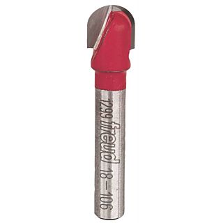 Freud 18-106 Router Bit, 1/4 in Dia Shank, 2-Cutter, Carbide