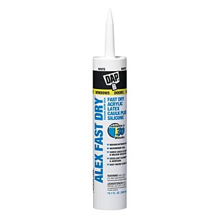 DAP® ALEX FAST DRY® Acrylic Latex Caulk Plus, 10.1 fl. oz.