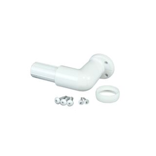DSI ADA Wall Return w/ Collar (12), White