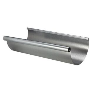 1/2 Round Galvanized Gutter, 10 ft.
