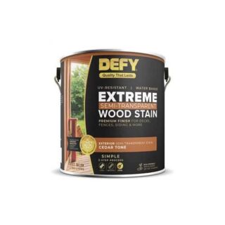 DEFY Extreme Water-Based Wood Stain, Crystal Clear, Gallon