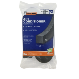 Frost King Air Conditioner Weatherseal, 1-1/4 in. Wide x 42 in Long, Polyurethane, Black