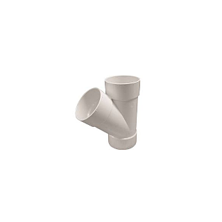 4 in. White PVC Wye