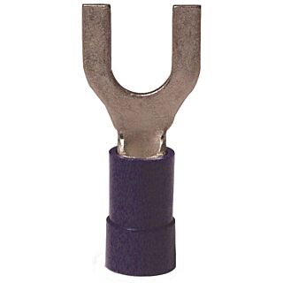 GB 20-114 Spade Terminal, 600 V, 16 to 14 AWG, Vinyl Insulation, Blue