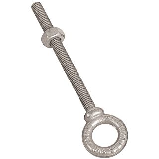 National Hardware N245-134 Eye Bolt, 3/8-16 Thread, 4-1/8 in L Thread, 3/4 in ID x 1-3/8 in OD Dia Eye