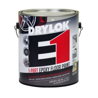 DRYLOK E1 1-PART EPOXY FLOOR PAINT, 1 GALLON, GRAY