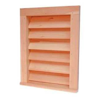 12 in. x 12 in. Red Cedar Gable Louver