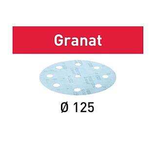 Festool Granat Abrasives STF D125/8, 5 in. (125 mm.), P80 Grit, 50 Pack