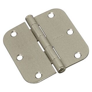 National Hardware N830-328 Door Hinge, Steel, Satin Nickel, Full-Mortise Mounting