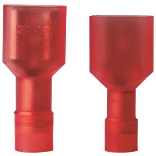 GB 20-151P Disconnect Terminal, 600 V, 22 to 16 AWG, Vinyl Insulation, Red