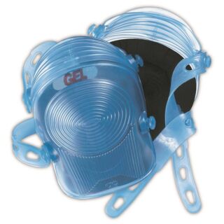 CLC G361 Non-Marring Knee Pad, Button and Loop Closure, Synthetic Rubber Strap, Blue