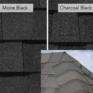 CertainTeed Shadow Ridge, Hip & Ridge Shingles, Moire / Charcoal, 30 lf. Bundle