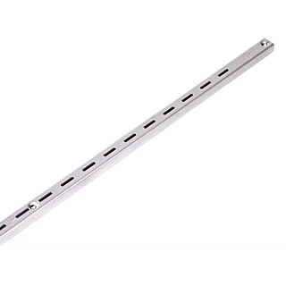 Knape & Vogt 80 Series 80 WH 72 Single-Slot Shelf Standard, 320 lb Weight Capacity, Wall Mounting, 16 ga, Steel, 72