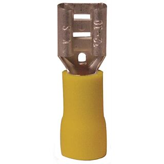 GB 20-145F Disconnect Terminal, 600 V, 12 to 10 AWG, Vinyl Insulation, Yellow