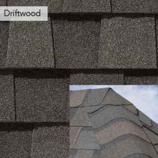 CertainTeed Shadow Ridge, Hip & Ridge Shingles, Driftwood, 30 lf. Bundle