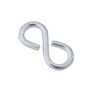 National Hardware N121-392 S-Hook, 15 lb Working Load Limit, Steel, Zinc