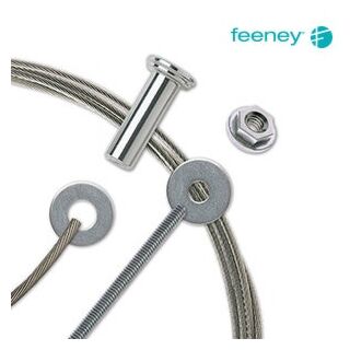 Feeney CableRail Kit Package For Wood Posts, 25 ft.
