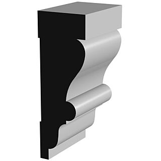 Millwork Design by Oxford  AB602FJ, 1-3/8 in. x 4 in. Casing or Crown Moulding, Primed Finger-Jointed Pine, 16 ft.