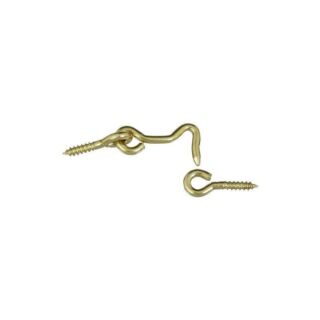 National Hardware V2001 Series N118-083 Hook and Eye, Brass, 2 Pack