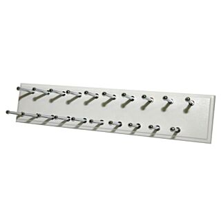 Easy Track Closet Organization Sliding Tie Rack, White