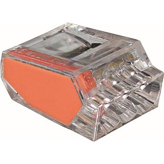 GB PushGard 19-PC3 Wire Connector, 600 V, 22 to 12 AWG, Clear/Orange