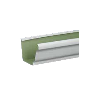 Amerimax 5 in. K-Style Aluminum Gutter - 10 ft. Section, White