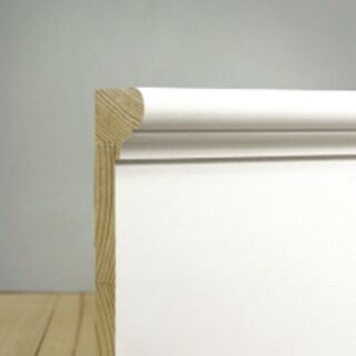 WindsorONE WOWC003 1-3/8 in. x 1-3/4 in. x 16 ft. Wainscot Cap Primed FJ Radiata Pine.