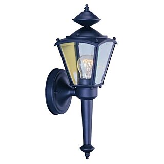 Boston Harbor 4003H-53L Porch Light Fixture, CFL Lamp, Black