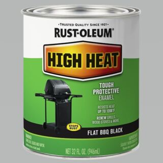 Rust-Oleum® High Heat, Flat BBQ Black, Quart