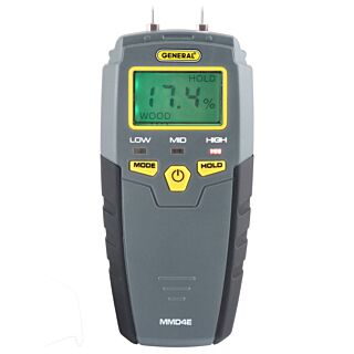 General MMD4E Moisture Meter, Pin-Type, LCD Display