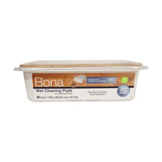 Bona Hardwood Floor Wet Cleaning Pads, 12-Pack