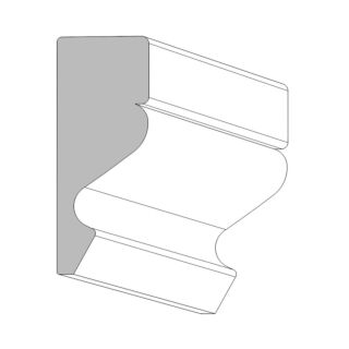 KLEER 5/8 in. x 1-3/4 in. x 16 ft. Band / Rake, Exterior PVC
