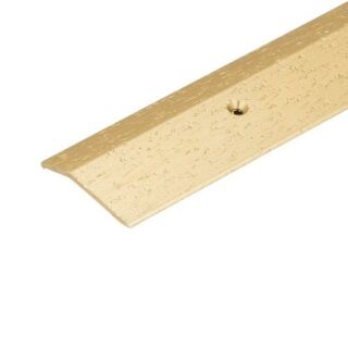 Randall Aluminum Carpet Bar, 1-½ in. x 3 ft., Hammered Gold