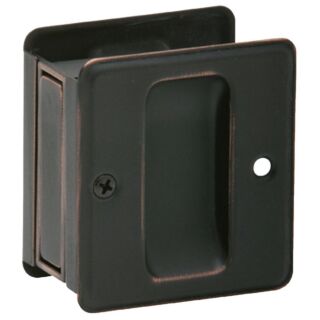 Schlage Passage Pocket Door Pull, Aged Bronze