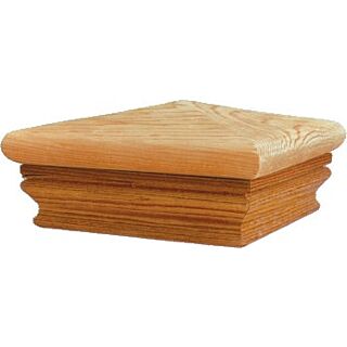 Nantucket Post Cap, Cedar - Federal Style, Fits 4 x 4 Wood Post