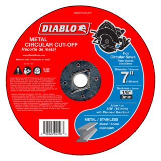 Diablo 7 Metal Circular Cut Off Disc