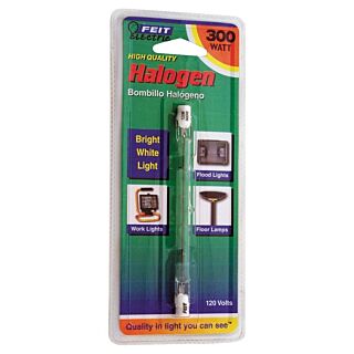 Feit Electric BPQ300T3/CL Regular Halogen Lamp, 300 W, J T3, R7