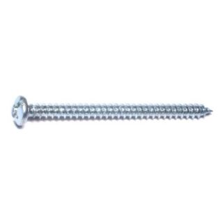 MIDWEST #12 x 3 in.  Zinc Plated Steel Combo Pan Head Sheet Metal Screws, 20 Count