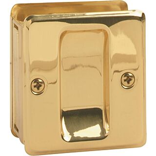 Schlage Passage Pocket Door Pull, Brass