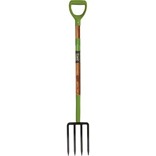 AMES Spading Fork, 4-Tine, Steel Tine, Hardwood Handle