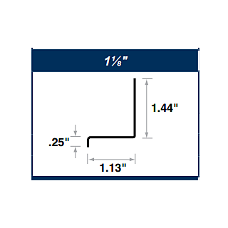 Amerimax 1⅛ in. x 10 ft. Drip Cap, White