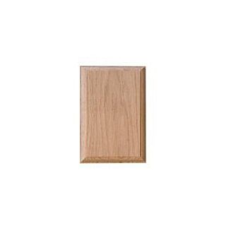 Crown Heritage 4-7/16 in. x 6-1/2 in. Square Corner Rosette, Oak