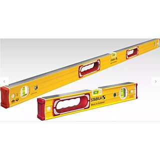 Stabila Beam Level Set, 5-Vial, Aluminum, 2 Pack