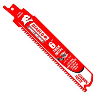 Diablo 6 in. Steel Demon Carbide Recip Blades for Thick Metal Cutting, 3 Pack
