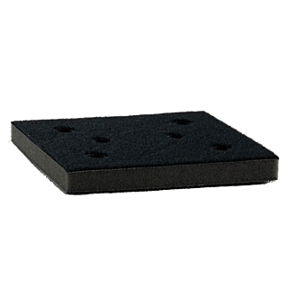 SurfPrep 3 in. x 4 in. Soft Interface Pad, Gray, 6-Hole