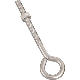 National Hardware N221-234 Eye Bolt, 5/16-18 Thread, 3 in L Thread, 3/4 in ID Dia Eye, Steel, Zinc