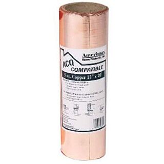 York Roll Copper Flashing,  3 oz., 12 in. x 20 ft.